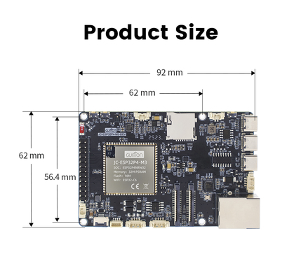 JC-ESP32P4-M3-DEV Prestazioni di visualizzazione ottimali del modulo display ESP32 nella serie M con tensione di esercizio a 5V e interfaccia CSI/DSI/USB2.0