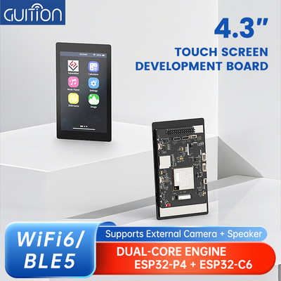 JC4880P443C_I_W Schermo IPS full view da 4,3 pollici Scheda di sviluppo dual core ESP32P4/C6 480 × 800 touch capacitivo