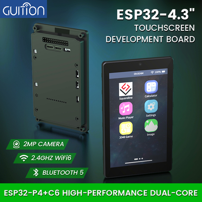 JC4880P443C_I_W_Y KIT AVANZADO ESP32: Pantalla Capacitiva 4.3 '', WiFi 6 (C6), P4 Dual-Core Y Soporte Para Cámara